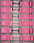 GV EQUINE APPAREL BELT - PASTEL PINK AND WHITE