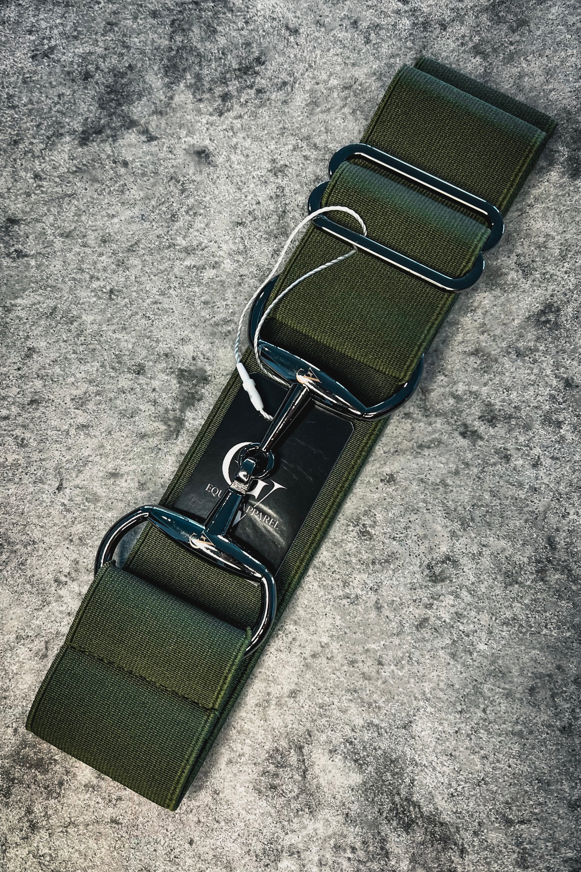 OLIVE SNAFFLE BELT